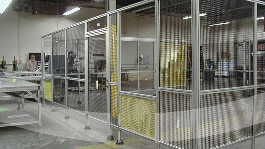 Aluminum machine guard fence5 Aluminum machine guard fence