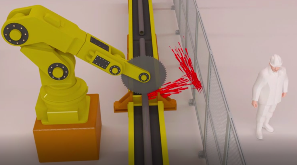 Industrial Protection | Splash Proof Safety Fence | Industrial splash proof safety fence, waterproof, chemical resistant, suitable for welding area and liquid processing workshop protection