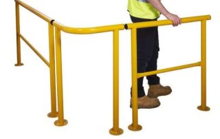 Traffic Protection | Industrial Guard Rail | Heavy duty industrial safety guard rail, galvanized rustproof, CE certified, impact resistant, suitable for industrial road and warehouse traffic zone protection