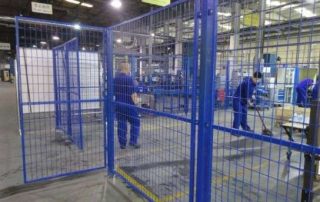 Workshop Safety | Workshop Fence With Lighting System | Intelligent workshop safety fence with lighting system, suitable for low light workshop and night operation area safety protection