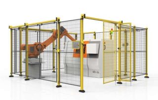 Machine Protection | Large Equipment Safety Fence | Large industrial equipment safety fence, CE certified, modular design, customizable size, suitable for heavy equipment perimeter protection