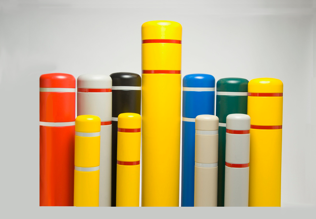 Traffic Control | Bollard Protection Cover | High visibility bollard protective cover, weather resistant, durable, suitable for traffic bollard protection and warning