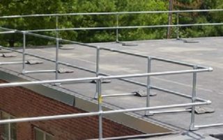 Fall Protection | Permanent Roof Guardrail | Permanent rooftop safety guardrail, galvanized rustproof, CE certified, 10-year warranty, suitable for building rooftop permanent fall protection