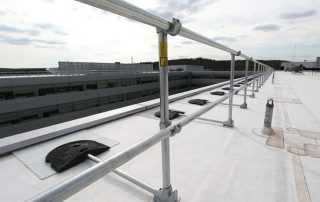 Fall Protection | Roof Safety Guard Rail | Rooftop safety guard rail system, galvanized rustproof, CE certified, 10-year warranty, suitable for building rooftop fall protection