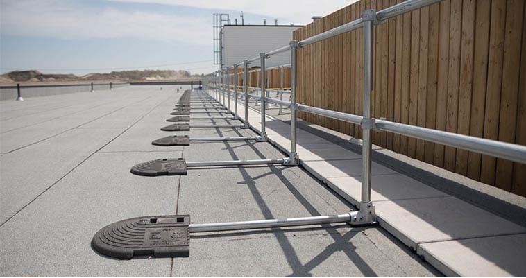 Fall Protection | Roof Safety Handrail | Rooftop safety handrail system, CE certified, durable, suitable for building rooftop safety protection