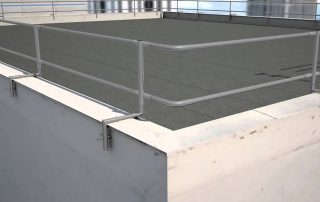 Fall Protection | Roof Parapet Guardrail | Rooftop parapet safety guardrail, CE certified, easy to install, suitable for building rooftop edge fall protection