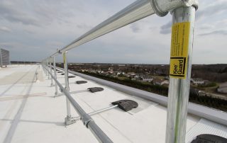Fall Protection | Roof Safety System | Complete rooftop safety guardrail system, CE certified, modular design, suitable for various rooftop fall protection applications