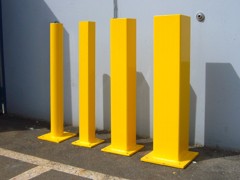 Traffic Control | Square Security Bollard | Square shape security bollard, galvanized rustproof, high strength, suitable for perimeter access control and vehicle protection