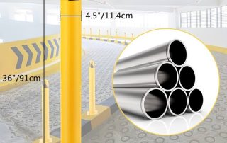 Traffic Control | Steel Pipe Security Bollard | Heavy duty steel pipe security bollard, galvanized rustproof, high impact resistance, suitable for road and perimeter vehicle control