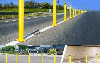 Traffic Control | Bollard Safety Barrier | High strength bollard safety barrier, galvanized rustproof, impact resistant, suitable for road and perimeter vehicle control