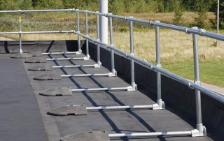 Fall Protection | KeeGuard Roof Railing | KeeGuard rooftop safety railing system, CE certified, non-penetrating design, suitable for various rooftop fall protection applications