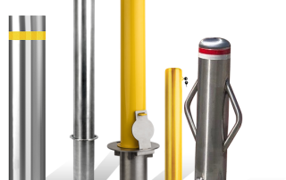 Traffic Control | Steel Security Bollard | Galvanized steel security bollard, high strength, impact resistant, suitable for perimeter access control and vehicle safety protection