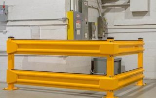 Impact Protection | Double Corner Rail Impact Barrier | Double corner rail impact resistant barrier, high strength, galvanized rustproof, CE certified, suitable for warehouse corner and traffic zone protection