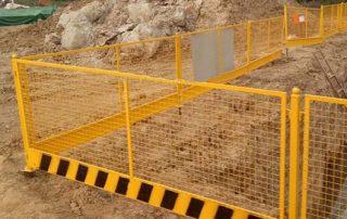 Construction Safety | Excavation Edge Protection | Excavation edge safety protection fence, galvanized rustproof, CE certified, easy to install, suitable for construction site excavation edge fall protection