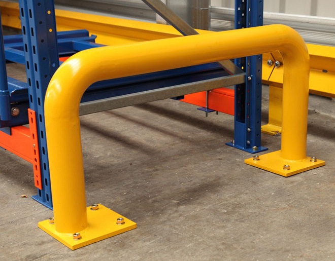 Traffic Protection | Tubular Barrier | Steel tubular safety barrier, galvanized rustproof, high visibility, impact resistant, suitable for warehouse traffic and pedestrian safety control