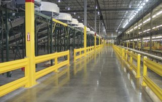 Warehouse Safety | Warehouse Safety Guard Rail | Durable warehouse safety guard rail, galvanized rustproof, CE certified, impact resistant, suitable for warehouse traffic and pedestrian safety protection