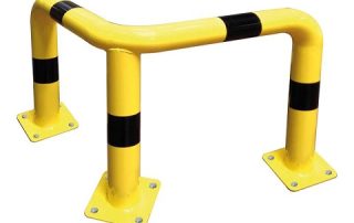 Impact Protection | Corner Safety Barrier | Corner safety protection barrier, high impact absorption, galvanized rustproof, suitable for warehouse corner and equipment edge protection