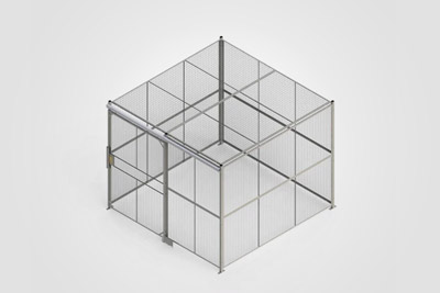 Wire-cages2 Product Detail Page | Wire Mesh Cage | Wire mesh storage cage, welded steel construction, galvanized rustproof, CE certified, 10-year warranty, for inventory storage