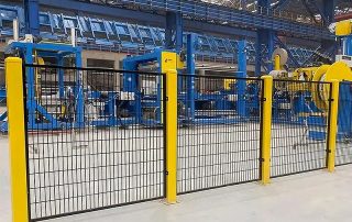 Product Detail Page | Robot Safety Fence | Robot safety fence product photo, galvanized rustproof, CE certified, modular installation, 10-year warranty, for robotic equipment guard