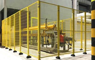 Product Detail Page | Yellow Robot Safety Fence | Yellow robot guard fence, modular design, easy installation, CE certified, 10-year warranty, galvanized rustproof, for automated production lines