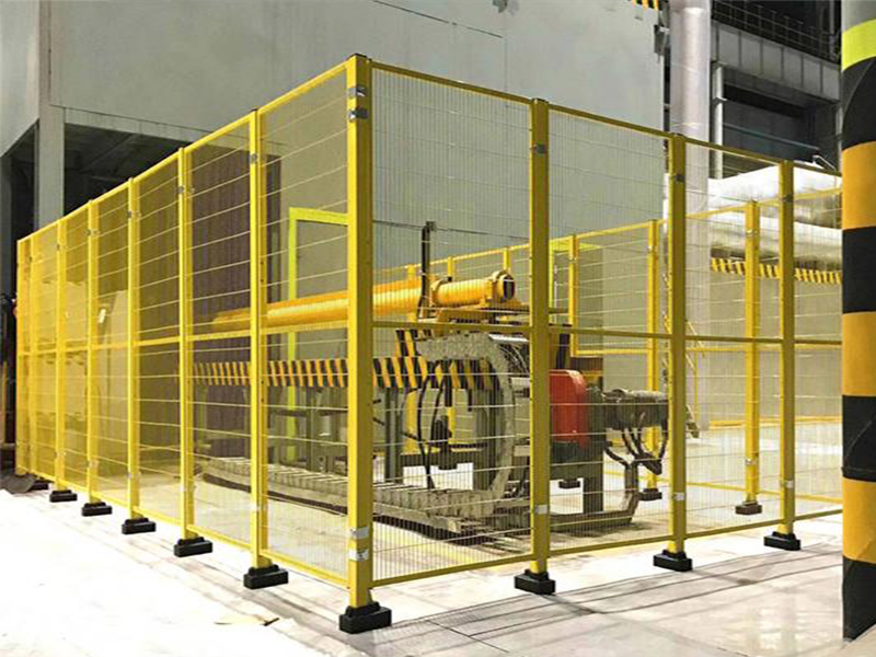 Product Detail Page | Yellow Robot Safety Fence | Yellow robot guard fence, modular design, easy installation, CE certified, 10-year warranty, galvanized rustproof, for automated production lines