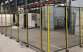 Product Detail Page | Robot Safety Fence | Robot safety fence product, heavy duty construction, impact resistant, CE certified, 10-year warranty, galvanized rustproof
