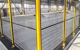 Product Detail Page | Machine Guard Fence | Machine guard safety fence application scenario, automated production line protection, CE certified, 10-year warranty, galvanized rustproof