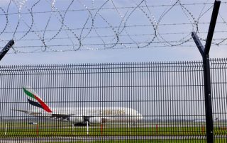 Product Display | Security Fence Product | Security fence product display, welded mesh construction, high strength, CE certified, 10-year warranty, galvanized rustproof