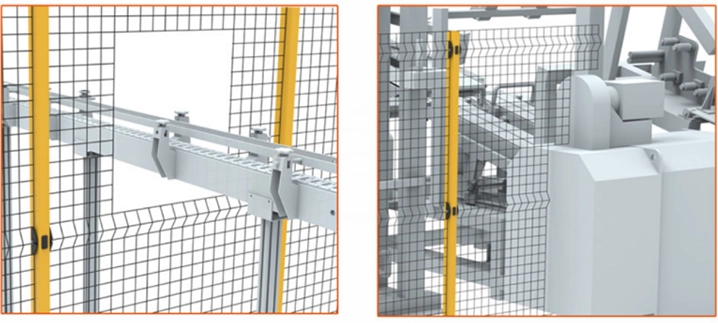 0516 (6) Industrial Protection | Industrial Safety Fencing | Galvanized rustproof industrial safety fencing, CE certified, modular installation, 10-year warranty, impact resistant, suitable for factory warehouse machine guard and perimeter protection