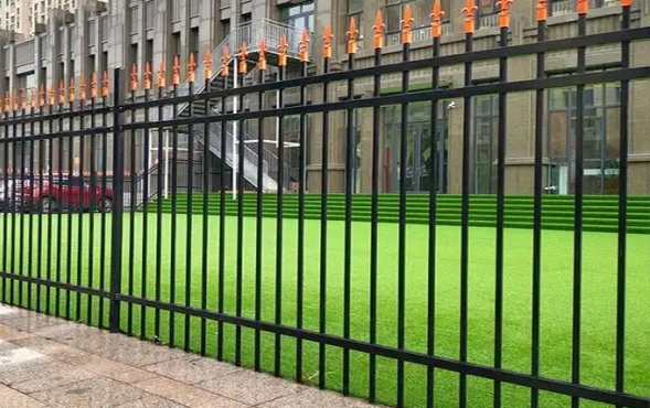 Wrought iron fence
