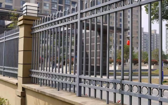 Wrought iron fence
