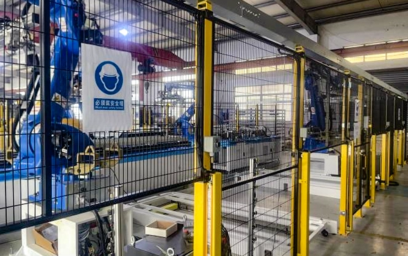 0613 (7) Industrial Protection | Industrial Safety Fencing | Galvanized rustproof industrial safety fencing, CE certified, modular installation, 10-year warranty, impact resistant, suitable for factory warehouse machine guard and perimeter protection