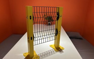 Industrial Scene | Factory Safety Protection | Industrial factory safety protection application scene, showing industrial safety fencing usage for machine guard and workshop perimeter isolation