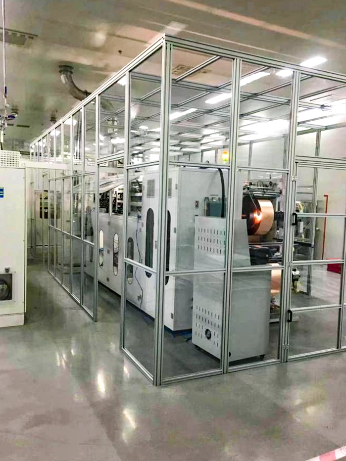 Recinzione con profilo in alluminio
