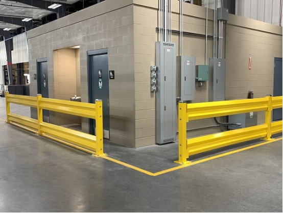Traffic Protection | Heavy Duty Guardrail | High strength heavy duty guardrail, galvanized rustproof, CE certified, 10-year warranty, impact resistant, suitable for factory road, warehouse traffic and industrial site safety protection
