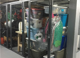 Storage Locker | Mesh Locker Panel | Galvanized steel mesh locker panel, ventilated design, anti-corrosion, modular assembly, suitable for industrial storage locker applications