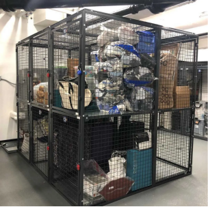 Storage Locker | Mesh Locker Panel | Galvanized steel mesh locker panel, ventilated design, anti-corrosion, modular assembly, suitable for industrial storage locker applications