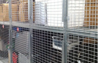 Storage Locker | Mesh Locker Panel | Galvanized steel mesh locker panel, ventilated design, anti-corrosion, modular assembly, suitable for industrial storage locker applications
