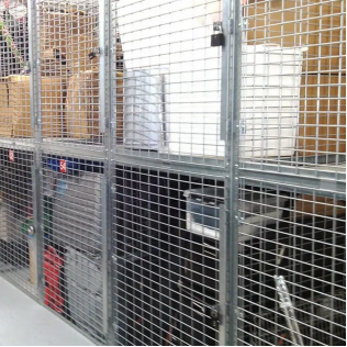 Storage Locker | Mesh Locker Panel | Galvanized steel mesh locker panel, ventilated design, anti-corrosion, modular assembly, suitable for industrial storage locker applications