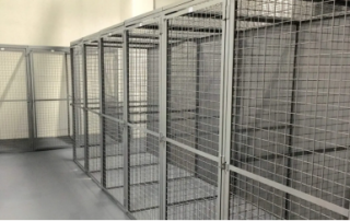 Storage Locker | Mesh Locker Panel | Galvanized steel mesh locker panel, ventilated design, anti-corrosion, modular assembly, suitable for industrial storage locker applications