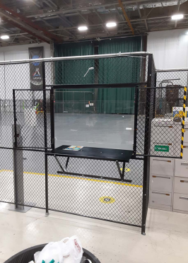 Warehouse Isolation | Wire Mesh Cage Panel | Galvanized wire mesh cage panel, high strength, modular installation, 10-year warranty, suitable for warehouse security fence and storage area isolation