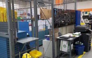 Warehouse Isolation | Wire Mesh Cage Panel | Galvanized wire mesh cage panel, high strength, modular installation, 10-year warranty, suitable for warehouse security fence and storage area isolation