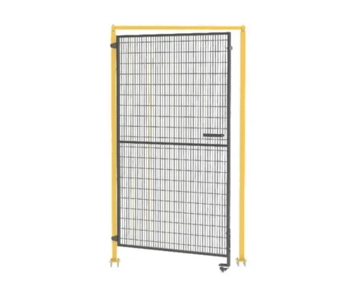 Industrial-Safety-Fencing-4-3 High-angle view of single warehouse security fence panel ID-27403 | Impact resistant customizable size for e-commerce warehouse picking area separation