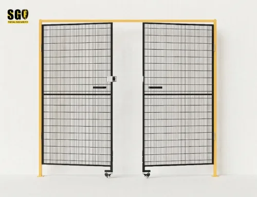 industrial safety fence panels for forklift-impact robot cells | Mdfence