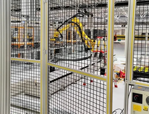 Equipment Isolation Fence for Phased Automated Warehouse Expansion | Alfence