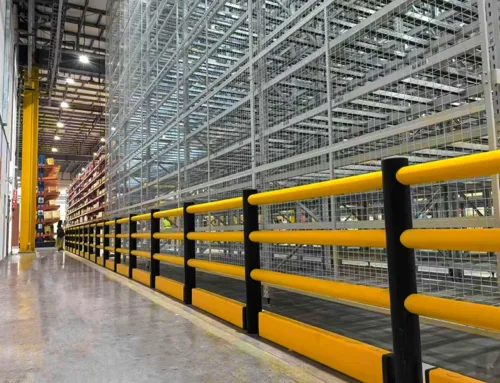 Self-Rebounding Barrier for Washdown & Cold-Chain Aisles | FCBarrier