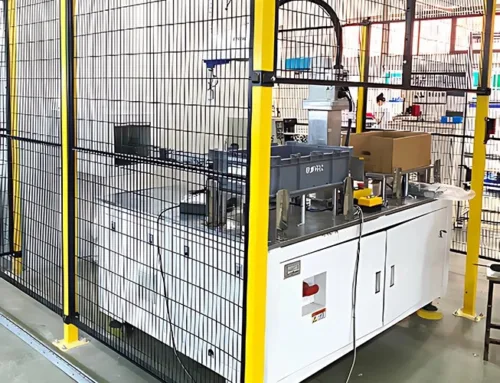 20x100mm Gitter für kompakte Roboterzellen-Absicherung ohne Einbußen beim Sicherheitsabstand