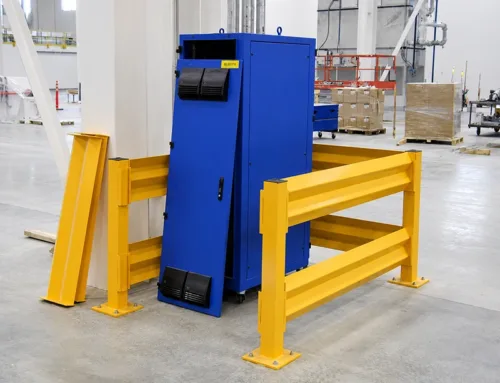 Changing Warehouse Layouts Need Corrugated Guard Rail That Moves with the Operation