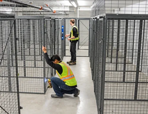 A Tool Room That Dismantles: Bolt-Together Wire Mesh Storage Cages for Temporary Site Tool Lockup